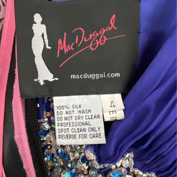 Mac Duggal Prom/Pageant Blue Dress - Picture 4 of 4